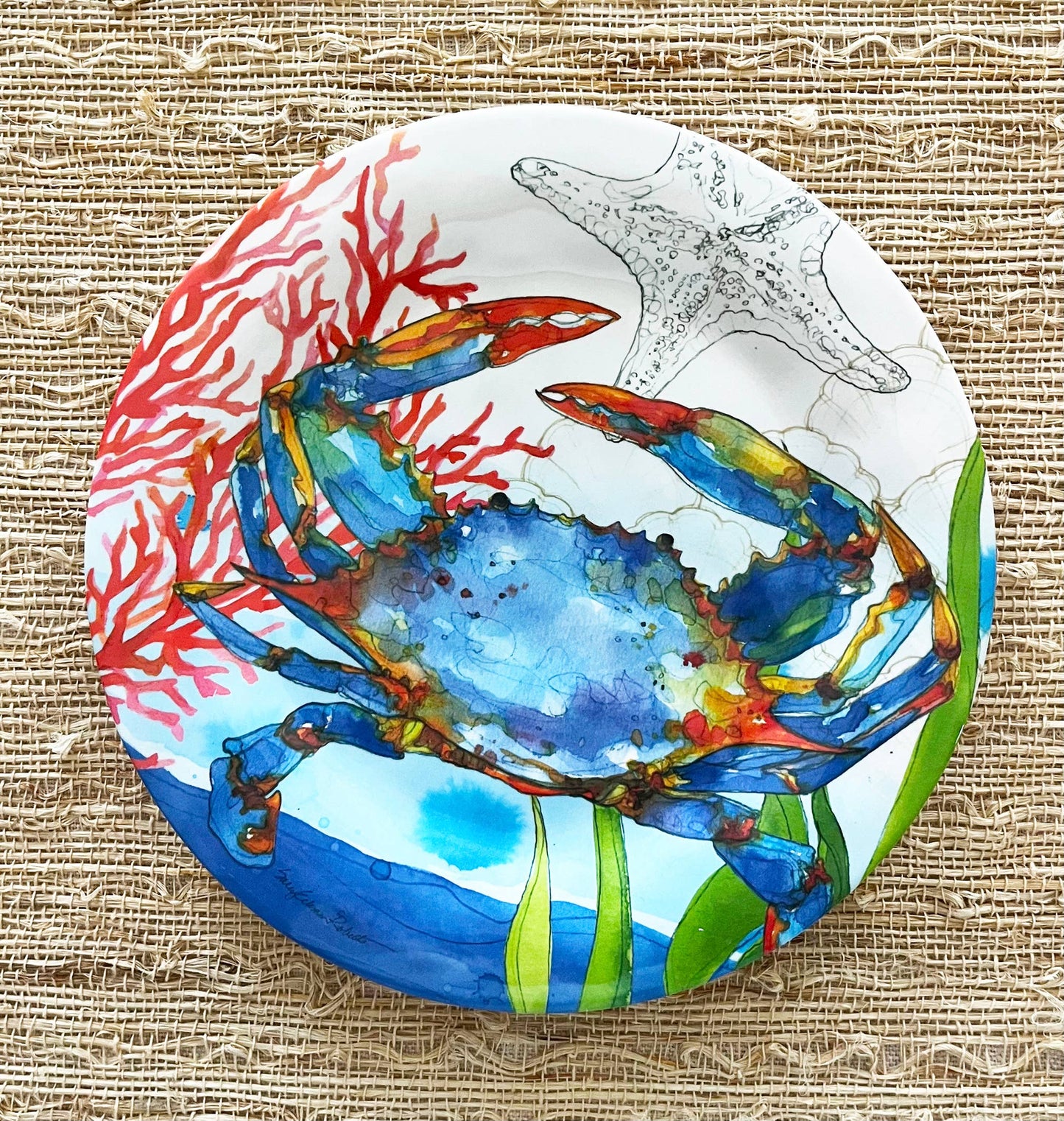 Oceana Coastal Crab Bamboo Salad Appetizer Plate