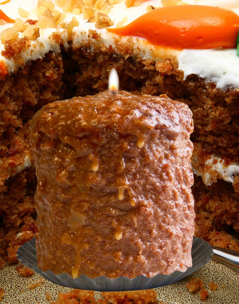 Carrot Cake Hearth Candle - Oak Down Collectibles