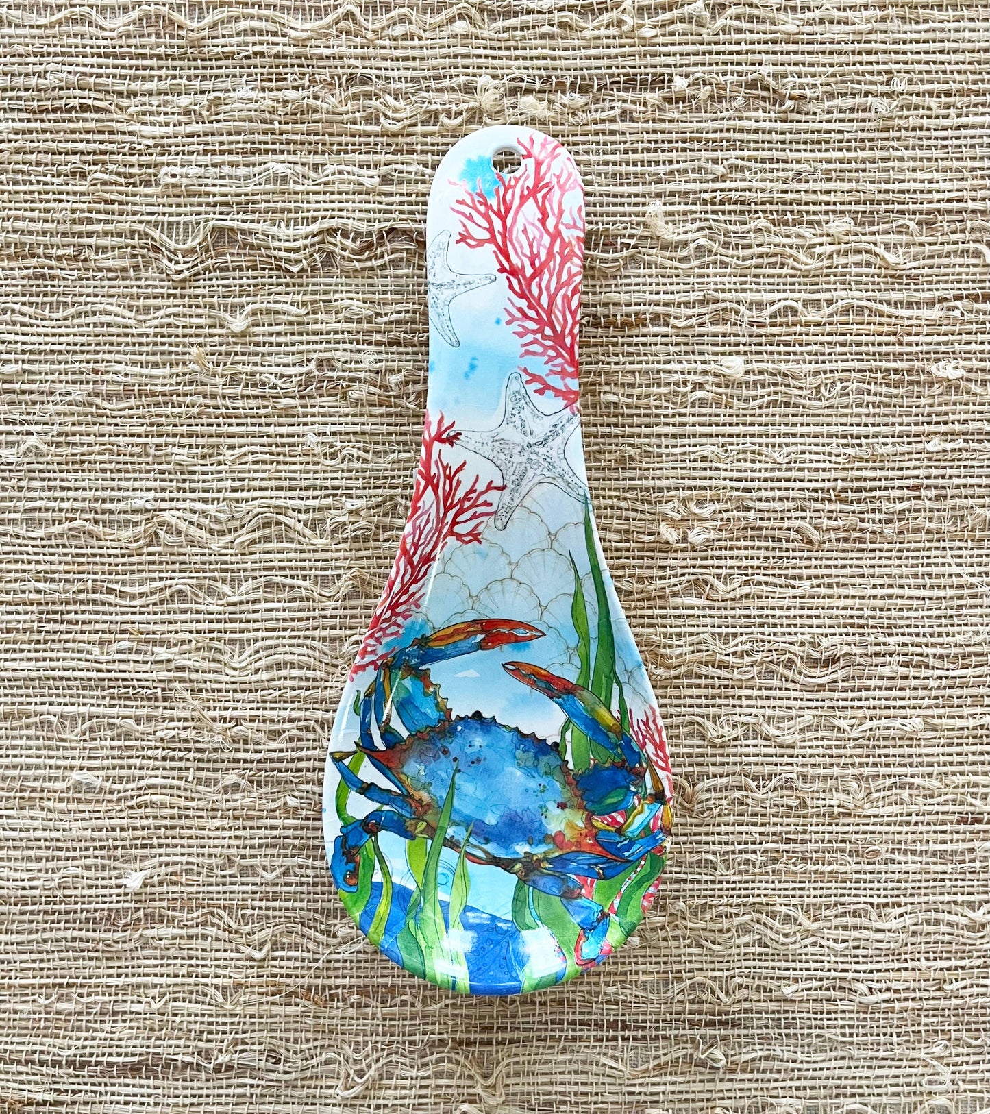 Oceana Crab Coastal Kitchen Spoon Rest