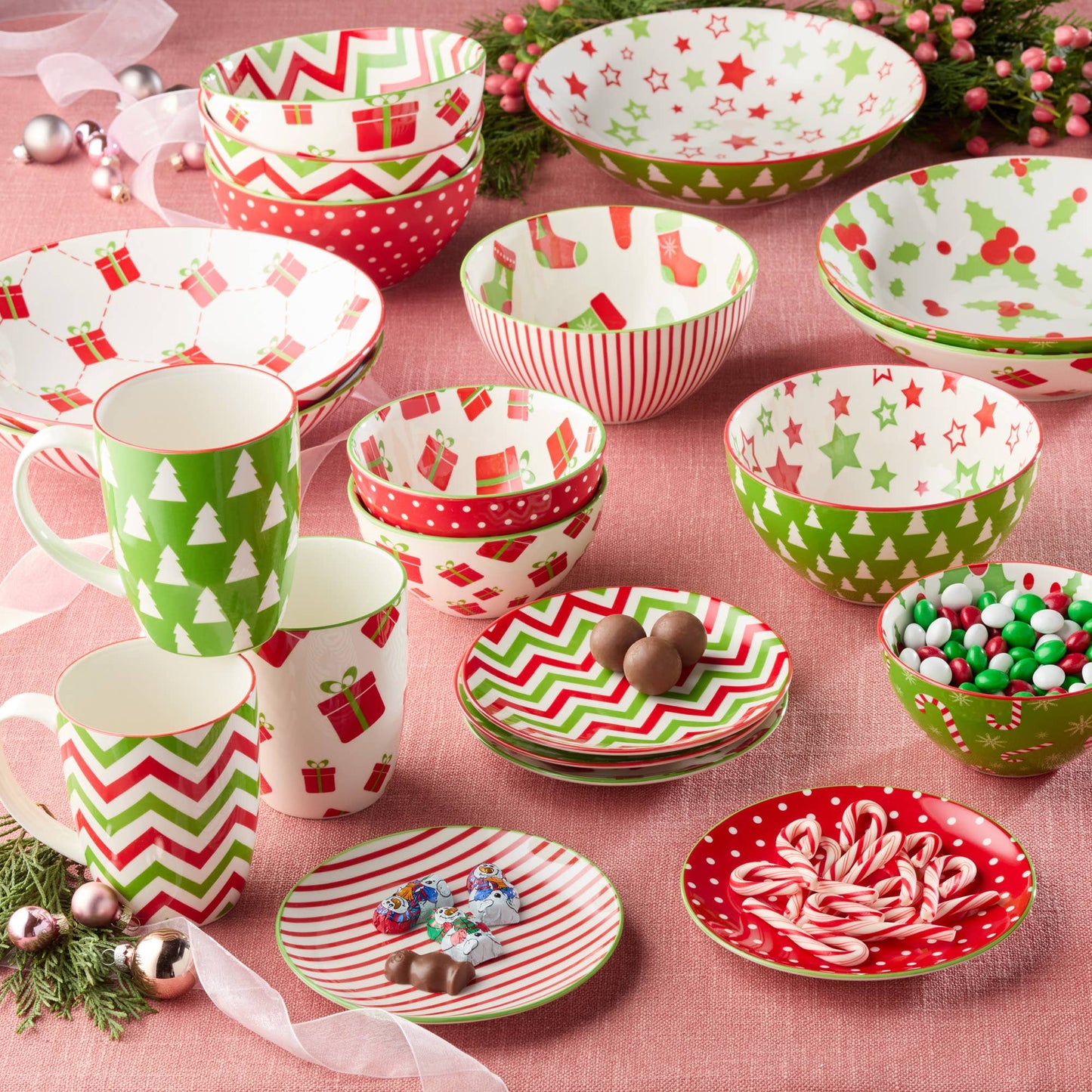 Holiday Fun Christmas All Purp Bowl 4.75x2.25 (6) asst.