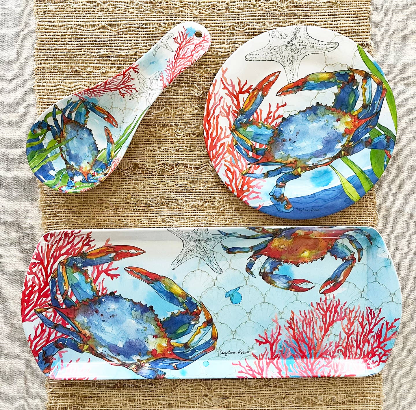 Oceana Coastal Crab Bamboo Salad Appetizer Plate