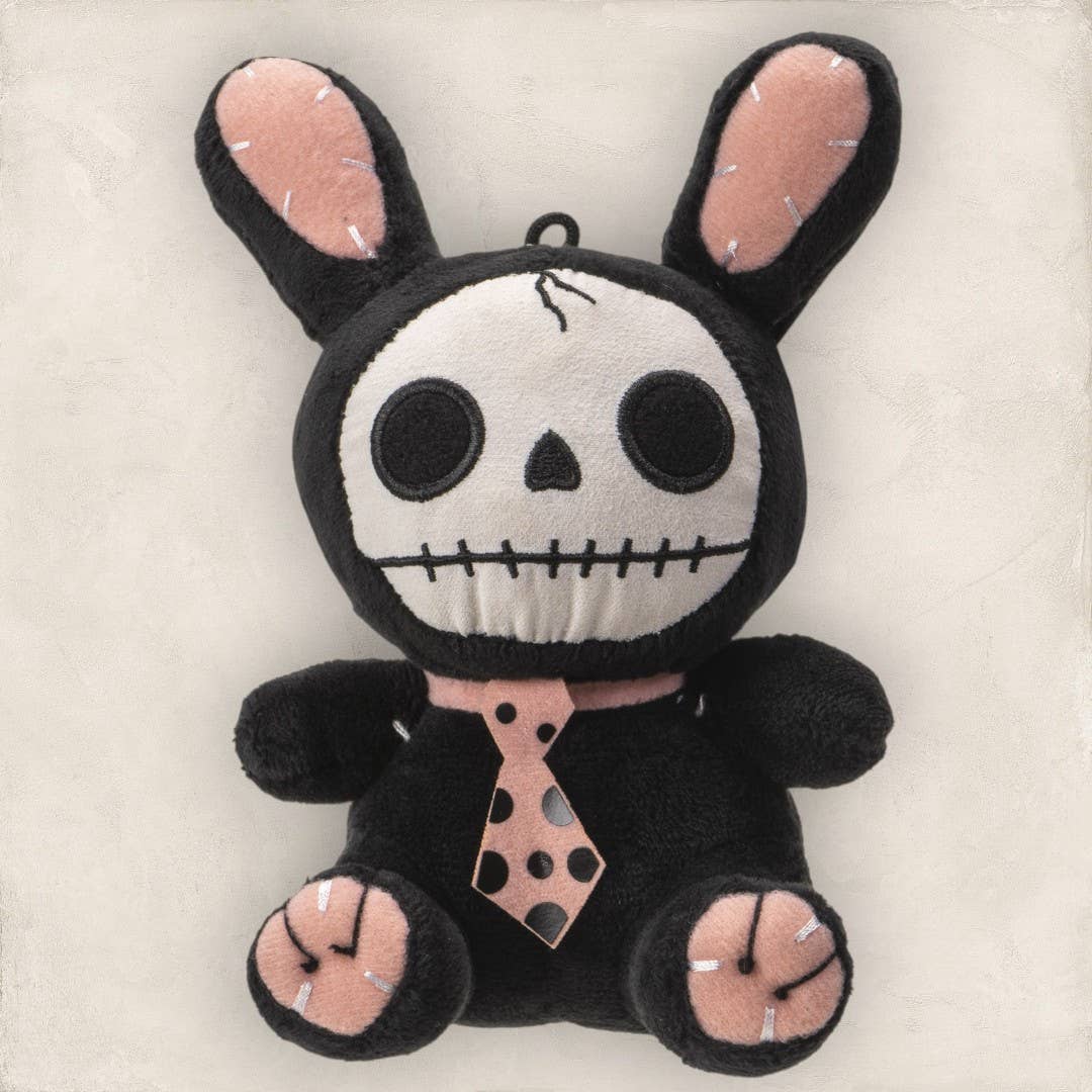 Furrybones Stuffed Plush Black Bun-Bun Small - Oak Down Collectibles