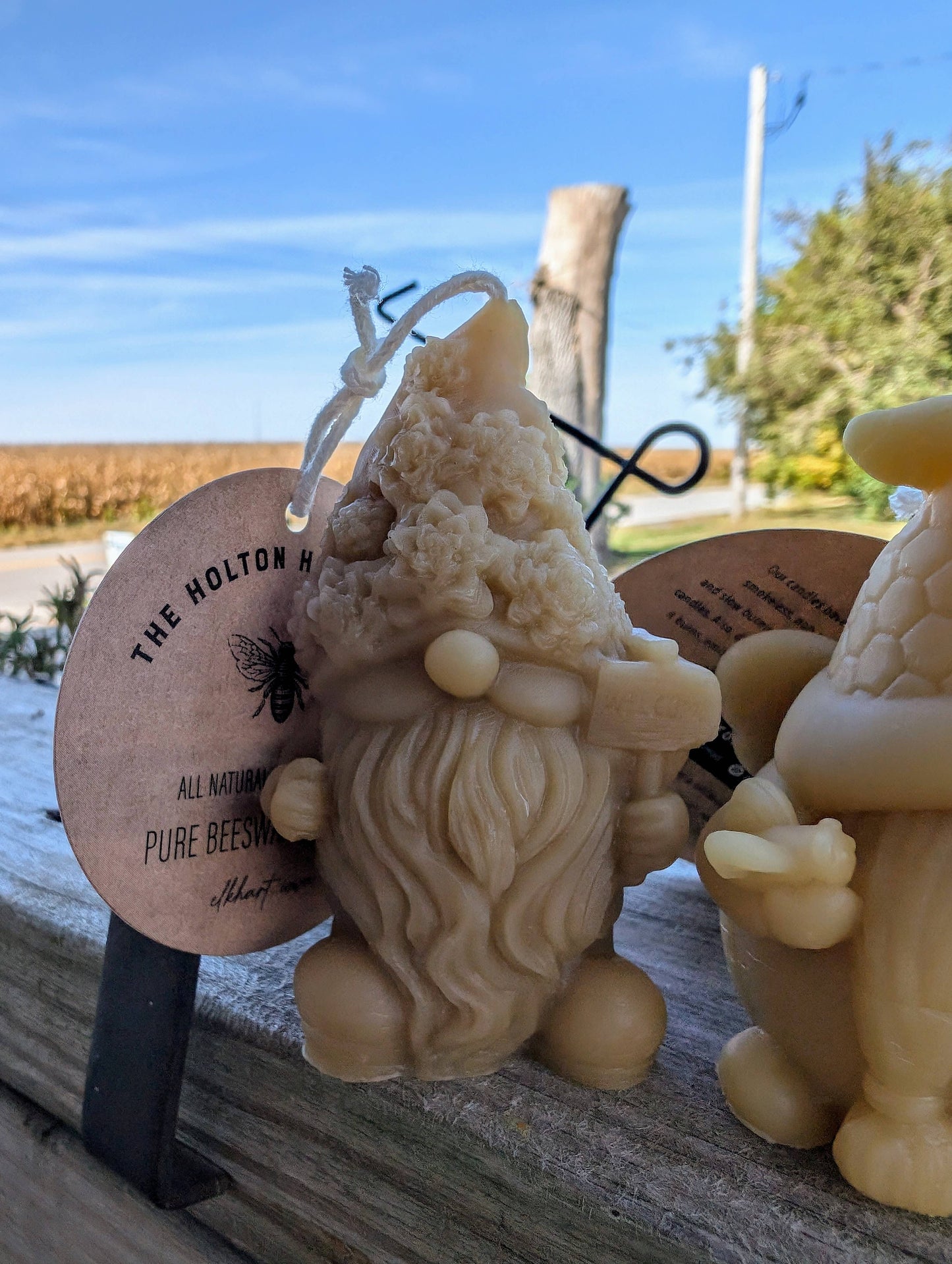 Beeswax Honey themed Gnome Candles - Oak Down Collectibles