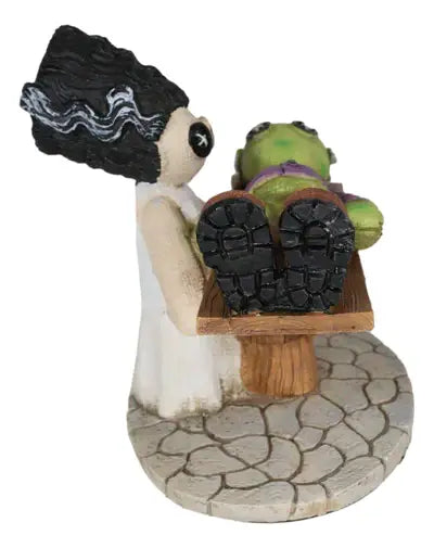 Pinhead Monster Giving Life Frankenstein and Bride