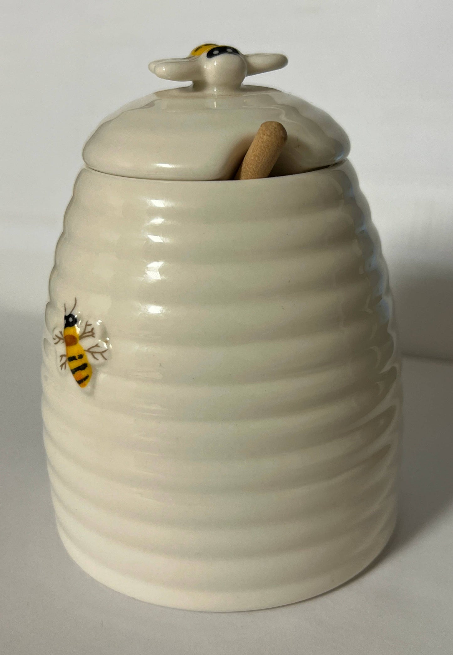 Beehive Honey Pot - 3.5" x 4.5" - Oak Down Collectibles