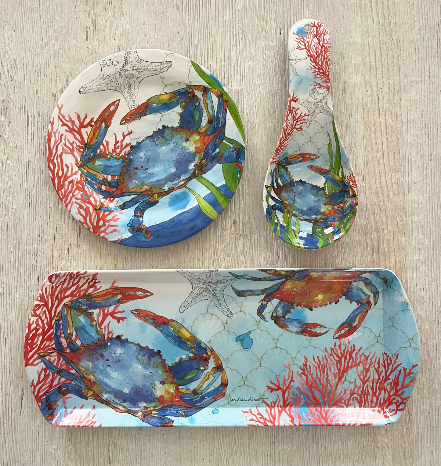 Oceana Crab Coastal Kitchen Spoon Rest