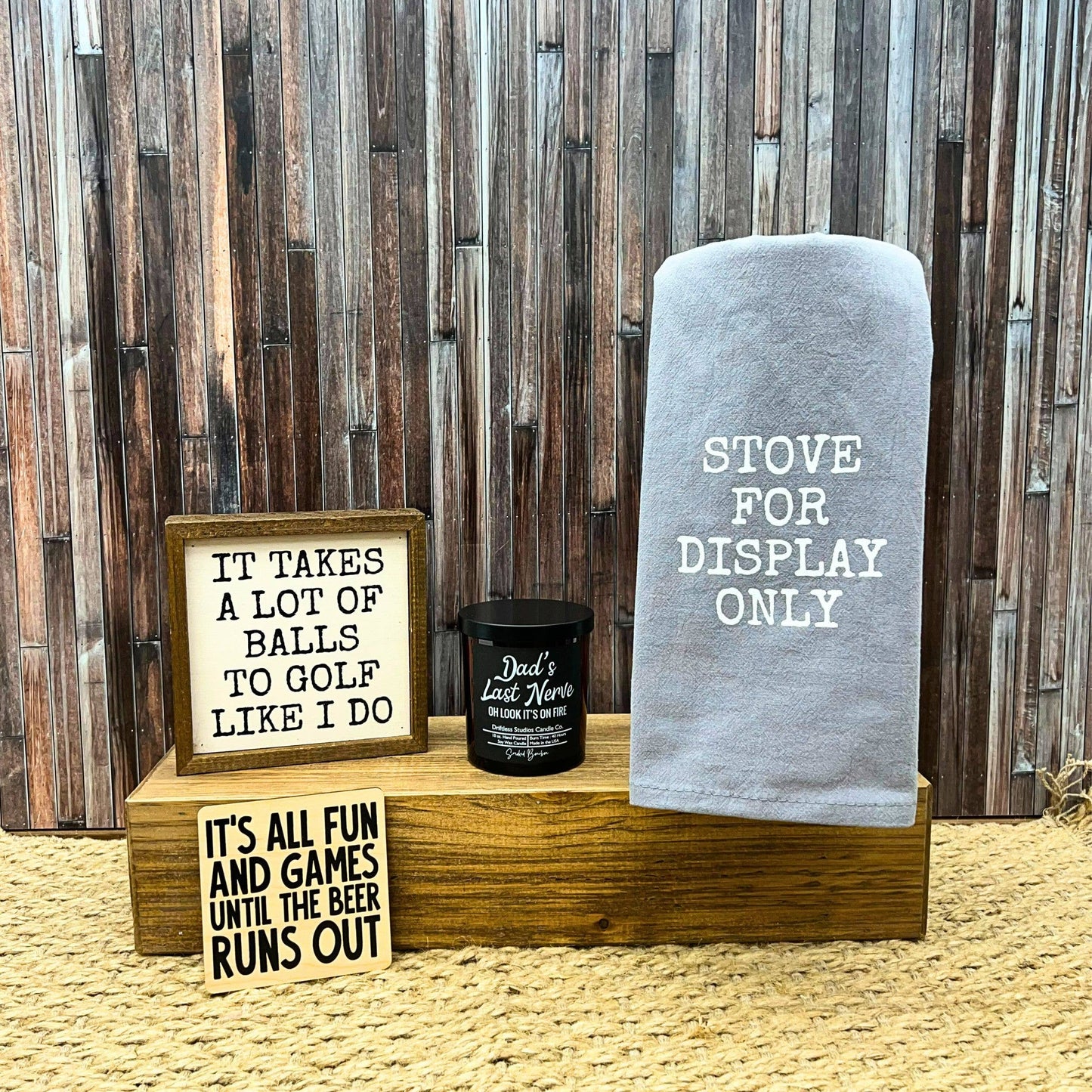 Dads Last Nerve - Fathers Day Gifts Candles - Soy Wax Candle - Oak Down Collectibles