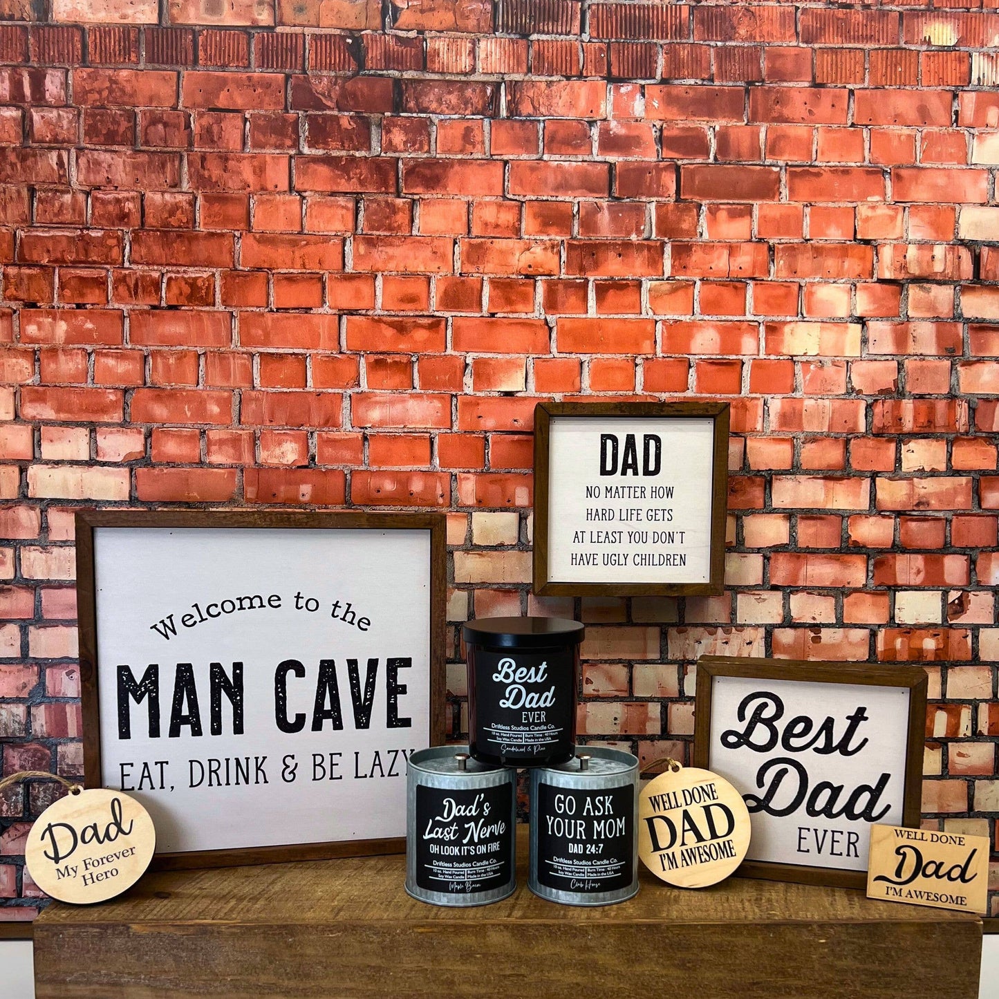 Best Dad Ever - Fathers Day Gifts Candle - Soy Wax Candles - Oak Down Collectibles