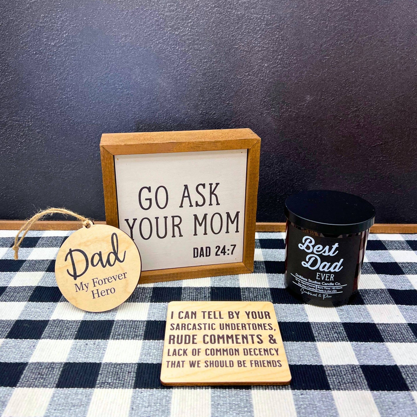 Best Dad Ever - Fathers Day Gifts Candle - Soy Wax Candles - Oak Down Collectibles