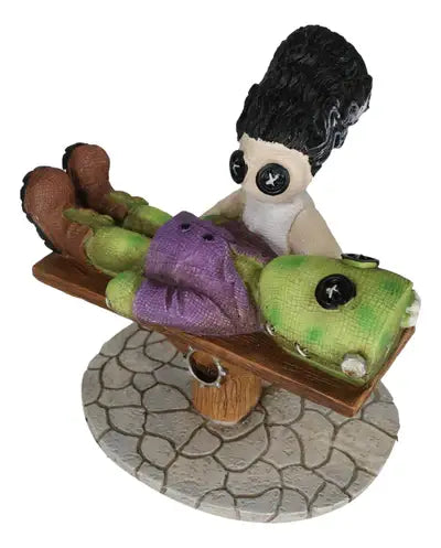 Pinhead Monster Giving Life Frankenstein and Bride