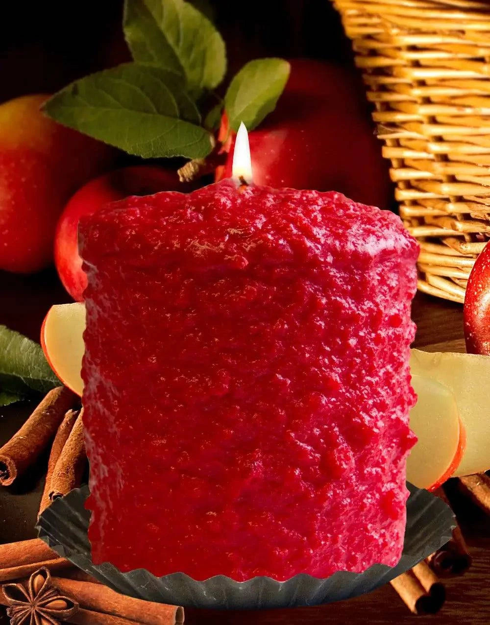 Apple Cinnamon Hearth Candle - Oak Down Collectibles