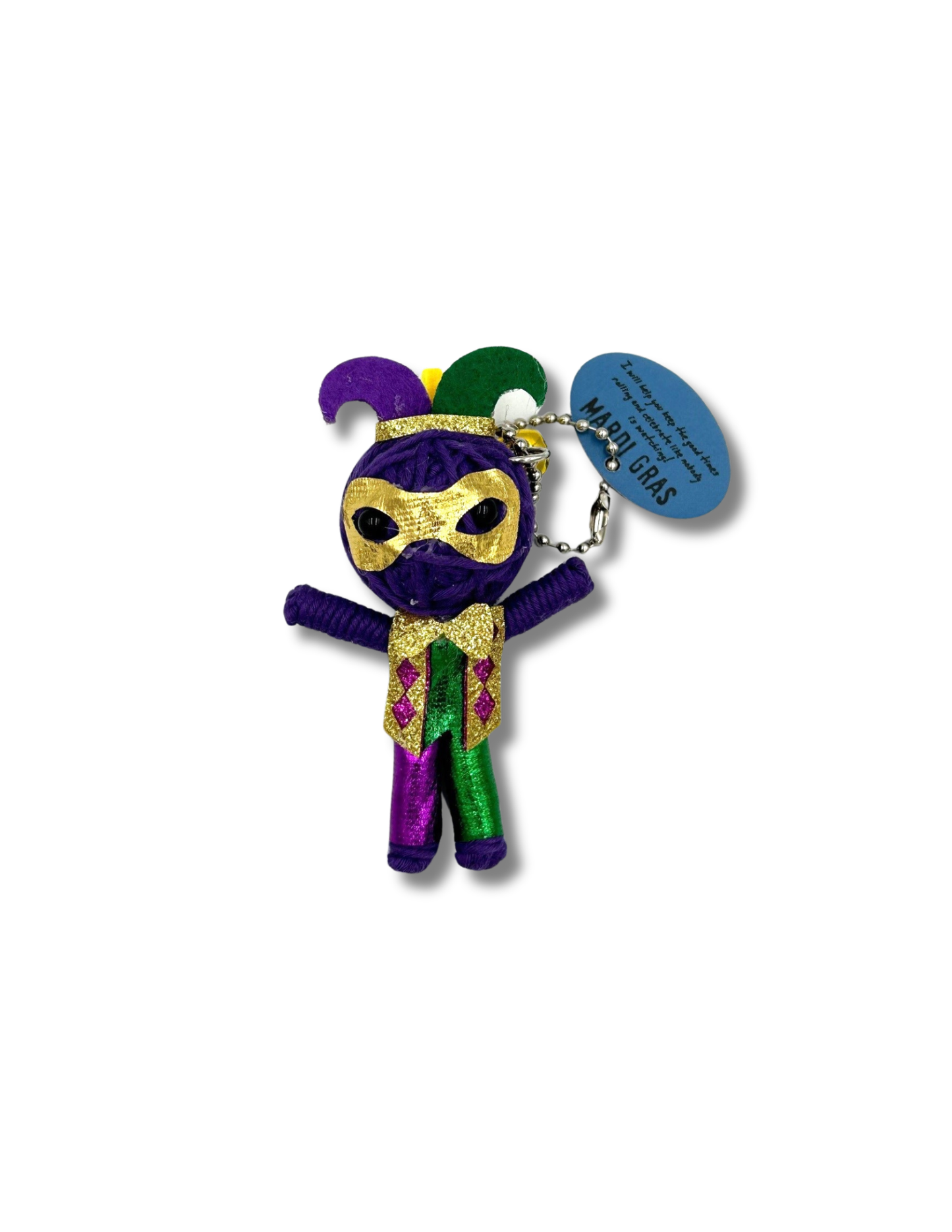 Mardi Gras - Watchover Voodoo Dolls - Keychain