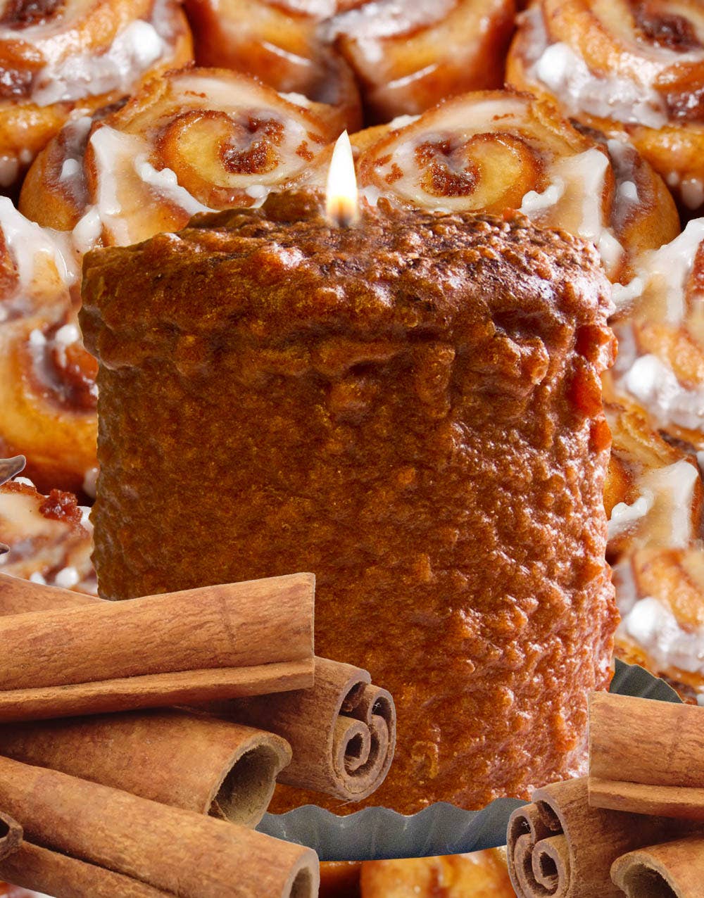 Cinnamon Bun Hearth Candle - Oak Down Collectibles