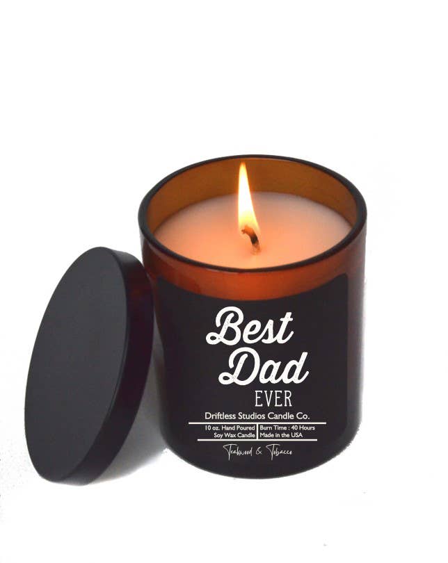 Best Dad Ever - Fathers Day Gifts Candle - Soy Wax Candles - Oak Down Collectibles