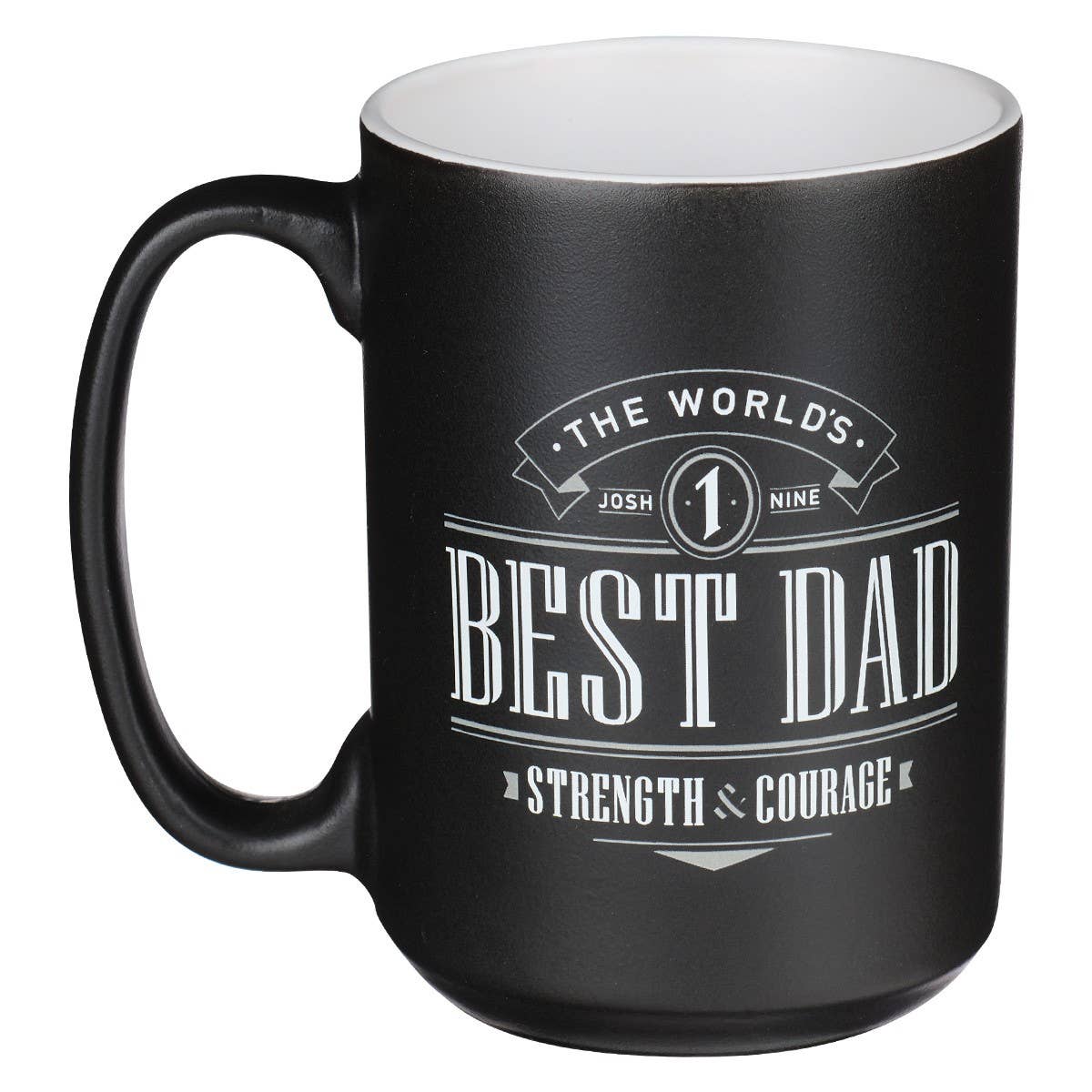 Mug Black/White Best Dad Josh. 1:9 - Oak Down Collectibles
