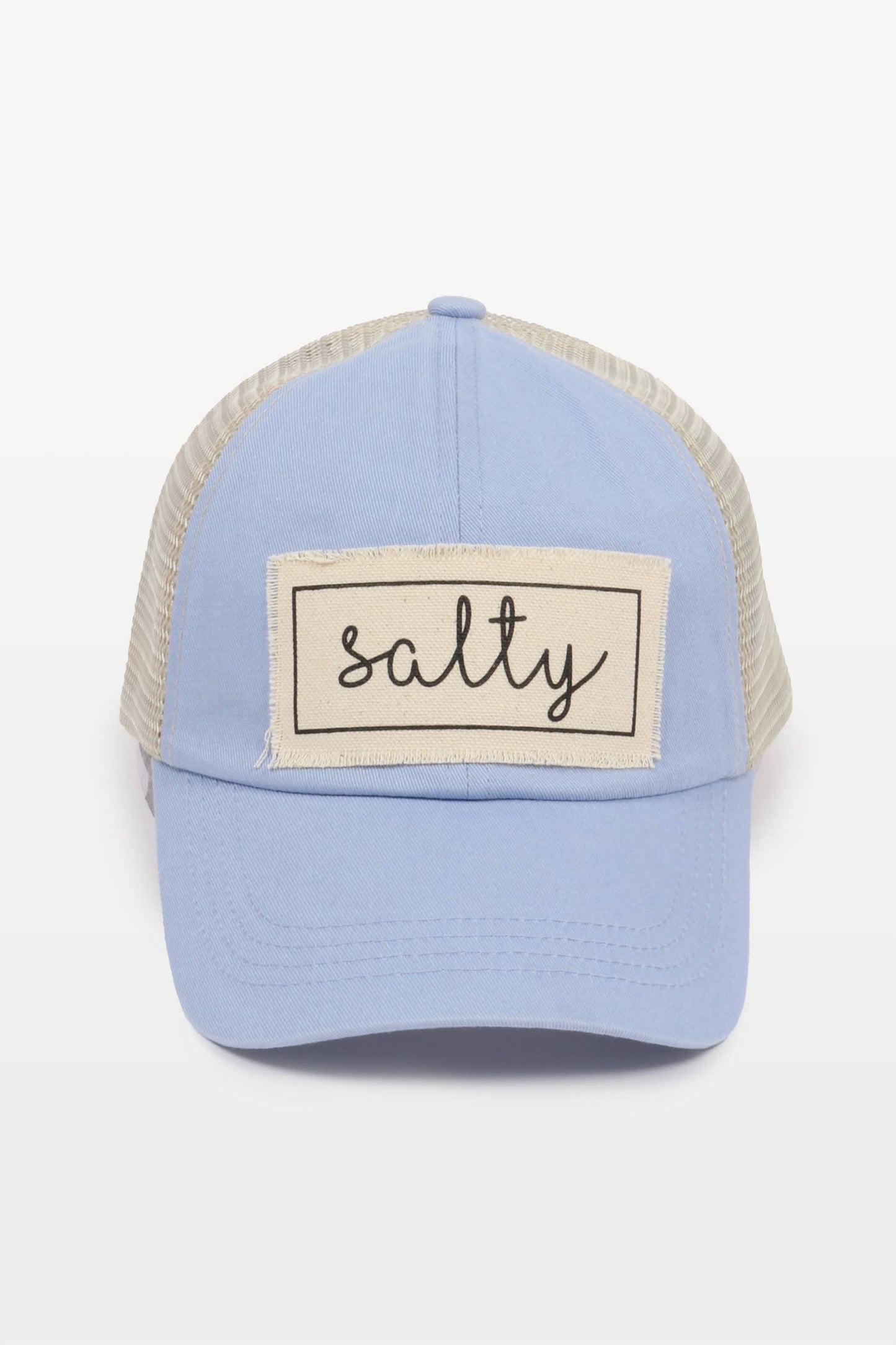 Salty Canvas Patch Mesh Back Baseball Cap
