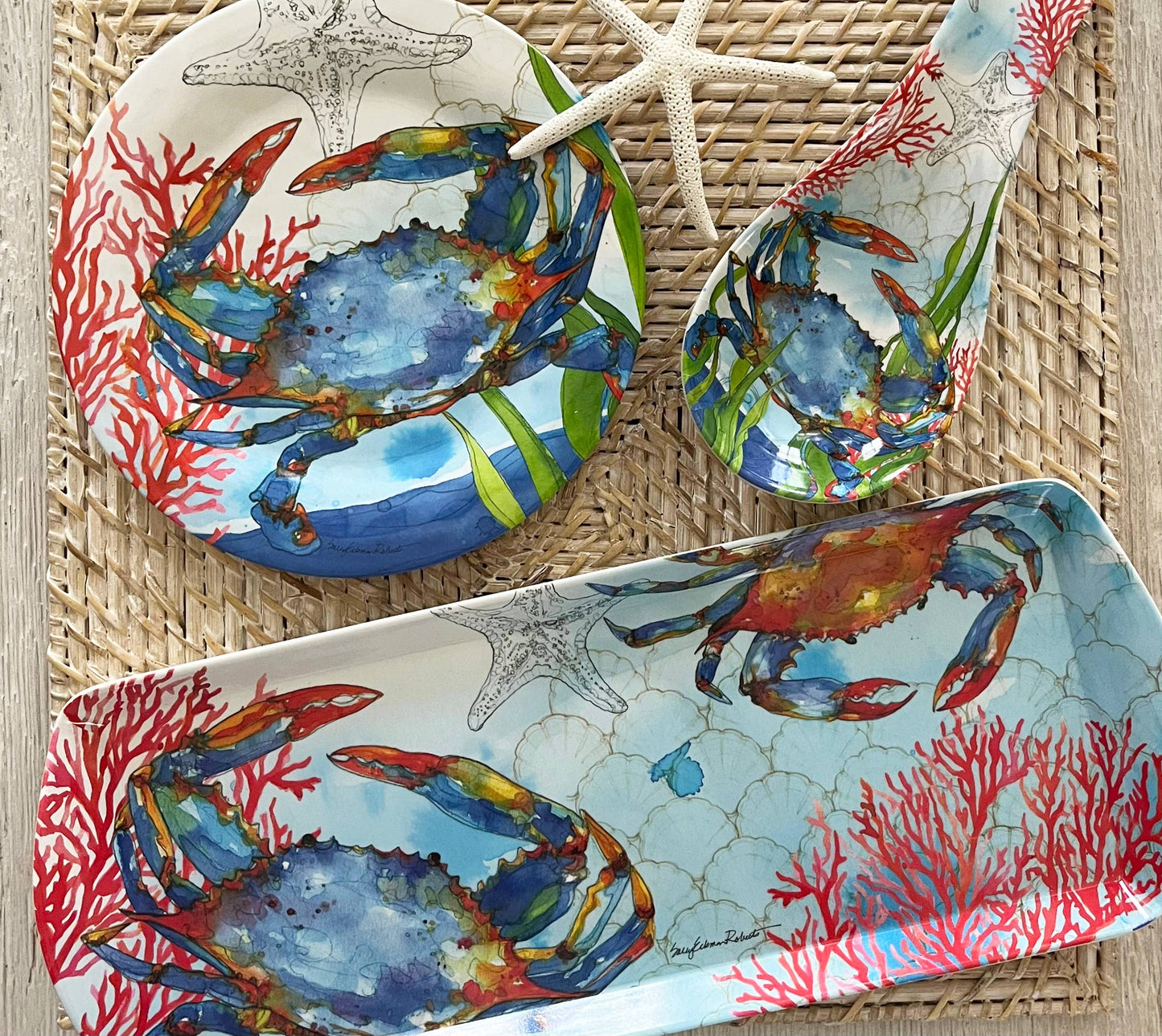 Oceana Crab Coastal Kitchen Spoon Rest