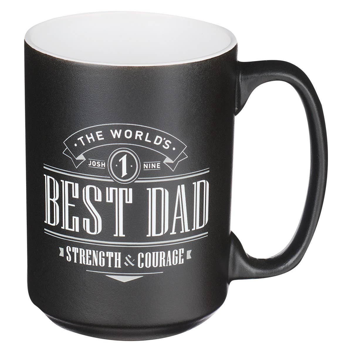 Mug Black/White Best Dad Josh. 1:9 - Oak Down Collectibles