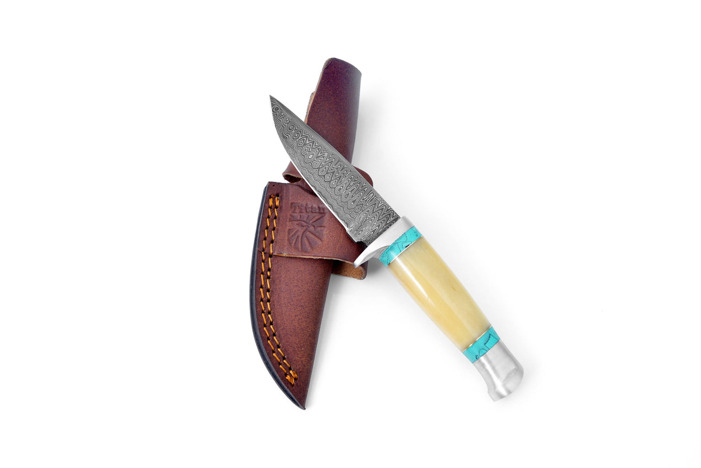 DAMASCUS KNIFE/ TITAN/ CAMP/ HUNTING KNIF TK-111