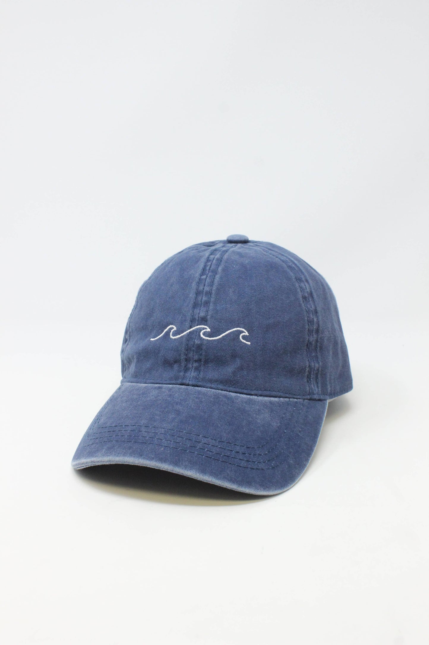 LCAP031 - "Waves" Embroidery Washed Baseball Cap