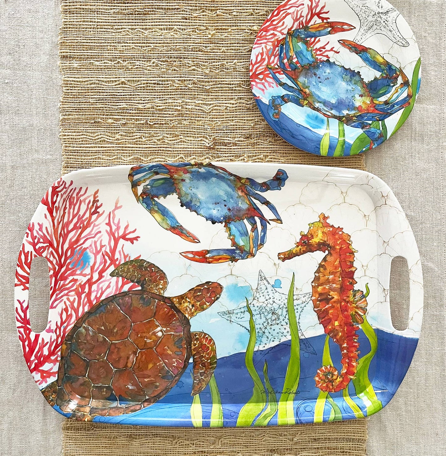 Oceana Coastal Crab Bamboo Salad Appetizer Plate