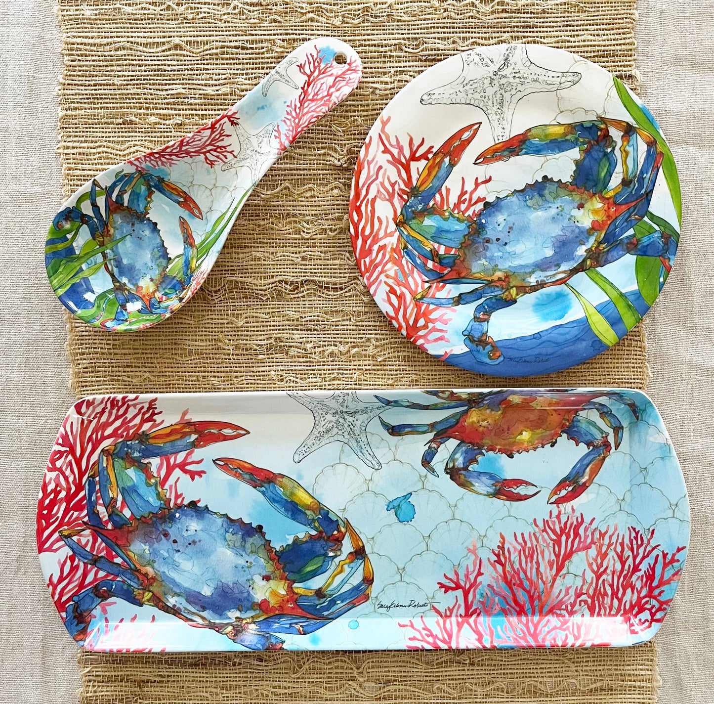 Oceana Crab Coastal Kitchen Spoon Rest