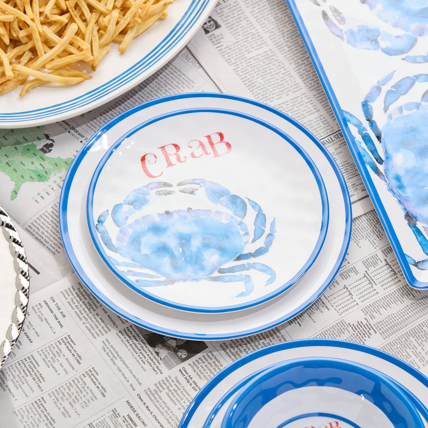 Beach House Crab Salad Plate 9"