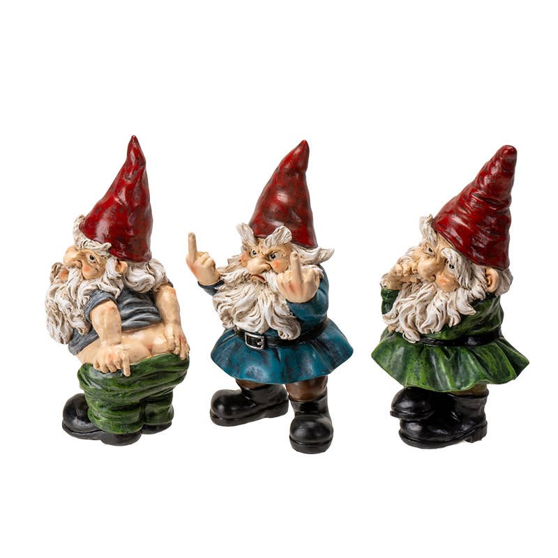 15620 Evil Gnome Set of 3 - Oak Down Collectibles