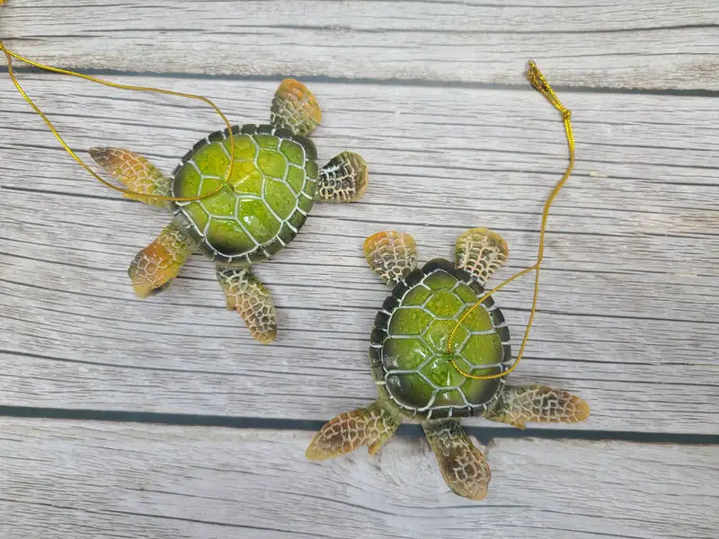 Sea Turtle Ornaments, Sea Turtle Ornament, Turtle Figurine