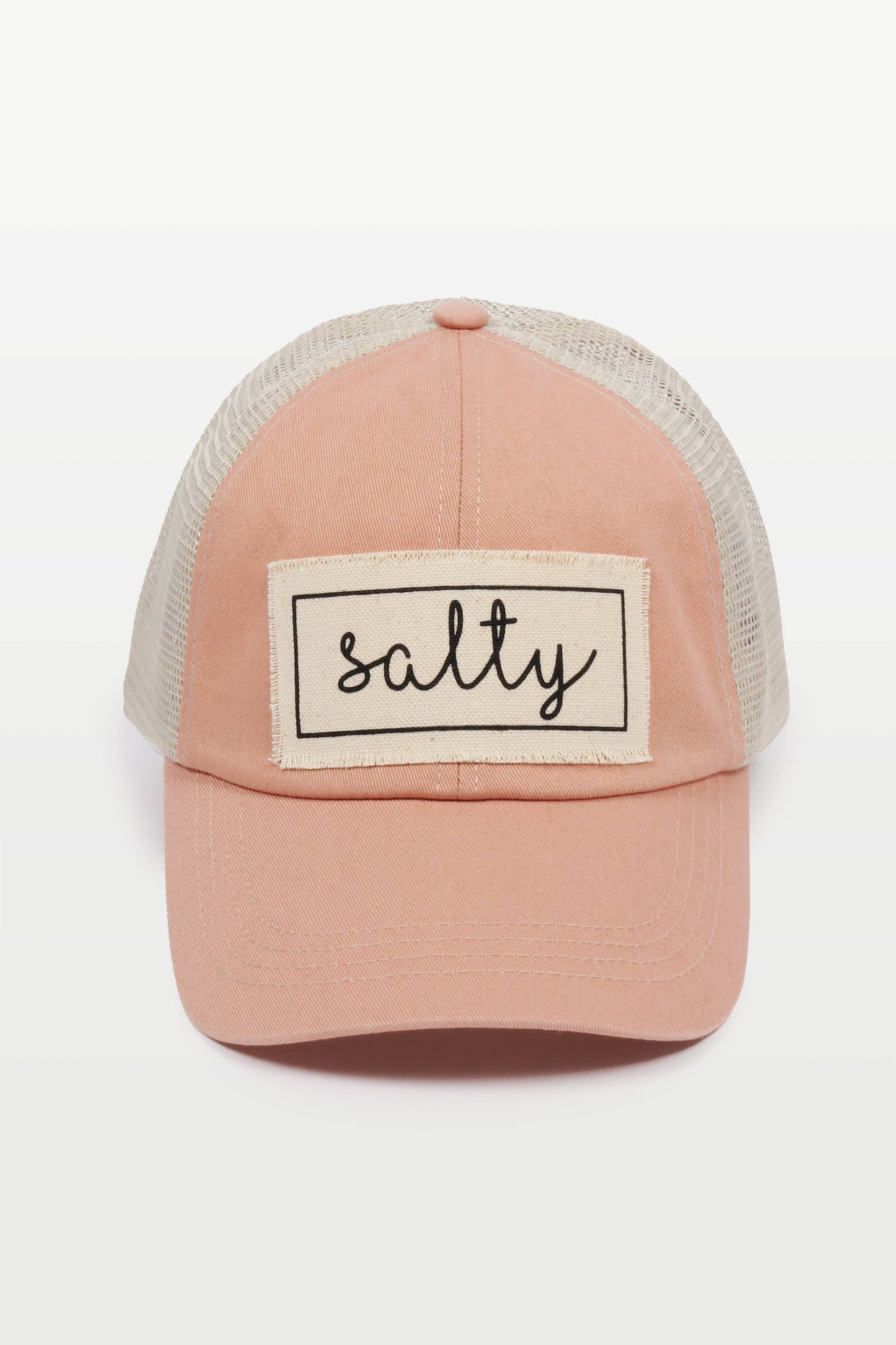 Salty Canvas Patch Mesh Back Baseball Cap