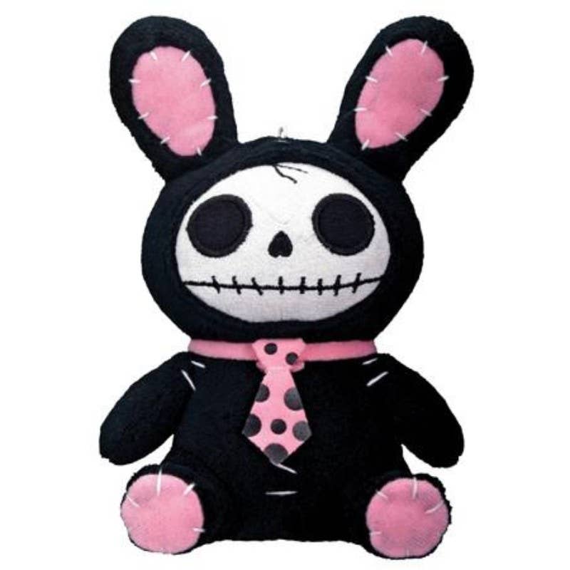 Furrybones Stuffed Plush Black Bun-Bun Small - Oak Down Collectibles