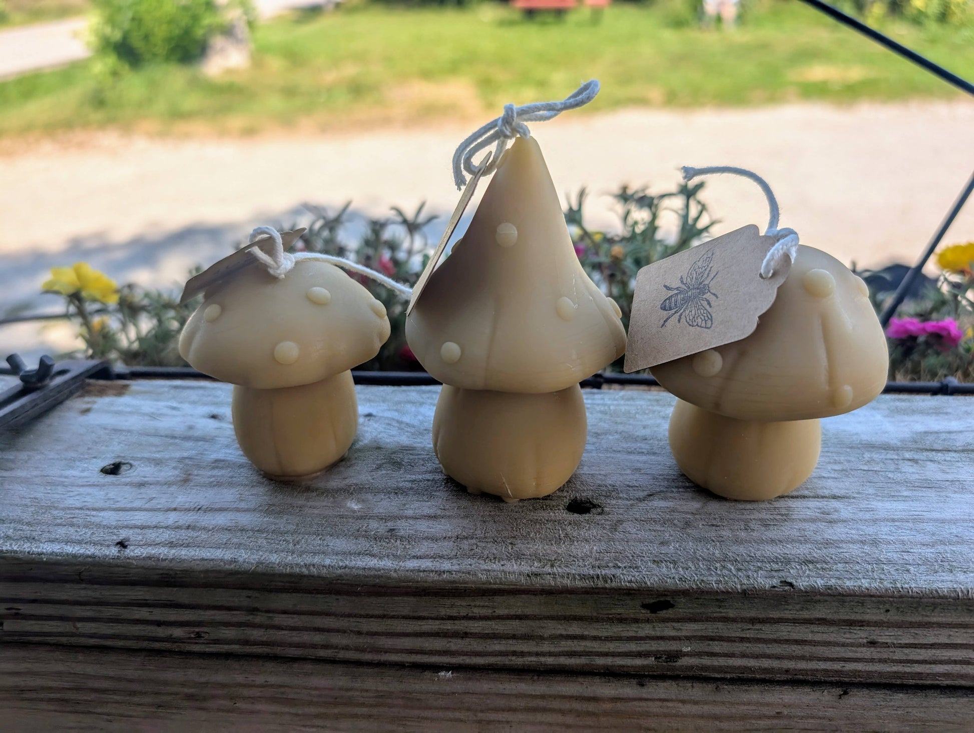 Beeswax Mushroom Candles - Oak Down Collectibles