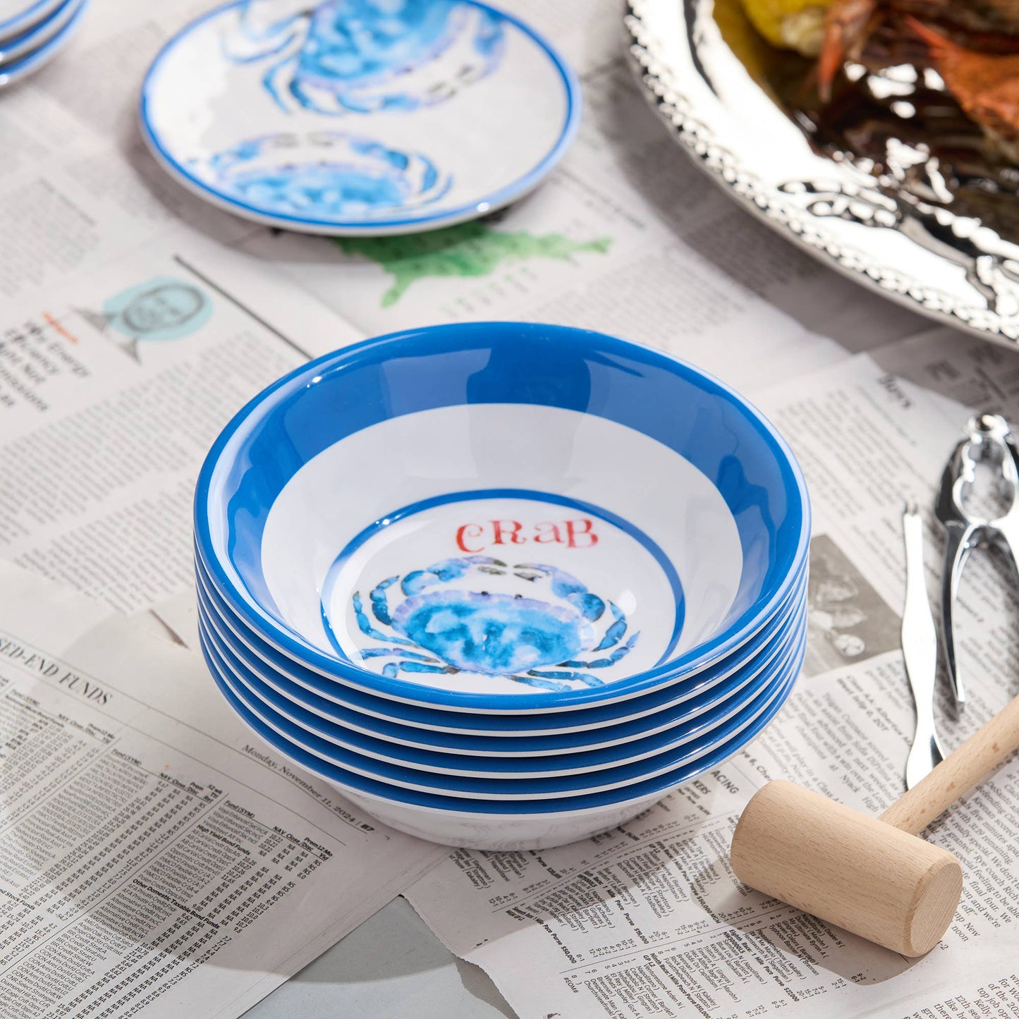 Beach House Crab All Purpose Bowl 7.5" x 2"
