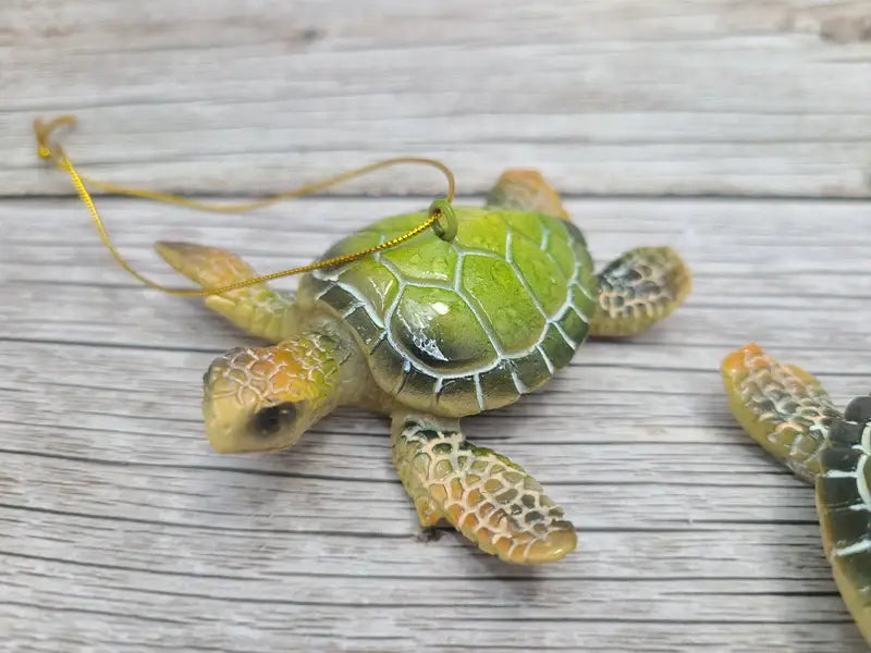 Sea Turtle Ornaments, Sea Turtle Ornament, Turtle Figurine