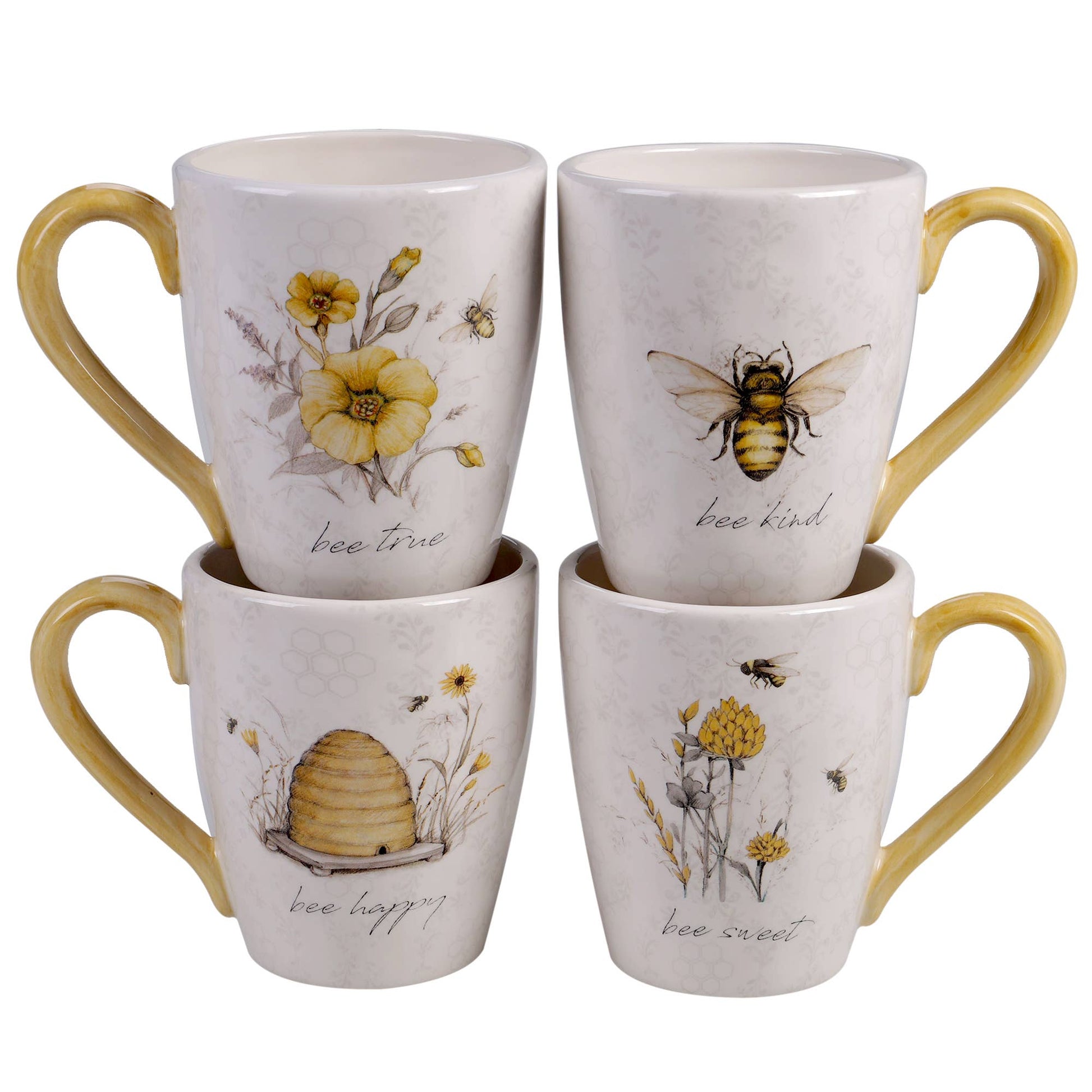 Bee Sweet Mug 16 oz. 4 asst. - Oak Down Collectibles