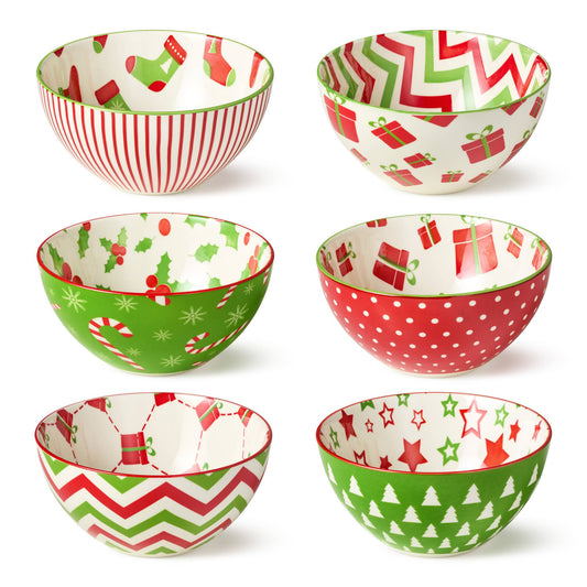 Holiday Fun Christmas All Purp Bowl 4.75x2.25 (6) asst.
