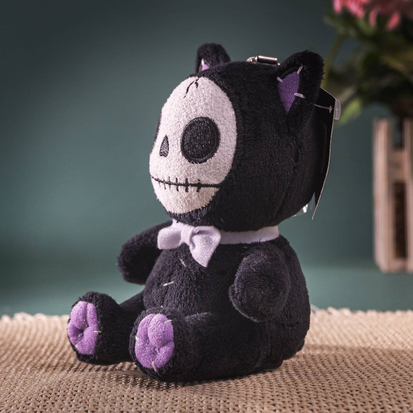 Furrybones Stuffed Plush Black Mao-Mao Cat Small - Oak Down Collectibles