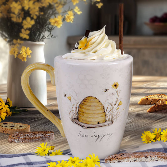 Bee Sweet Mug 16 oz. 4 asst. - Oak Down Collectibles