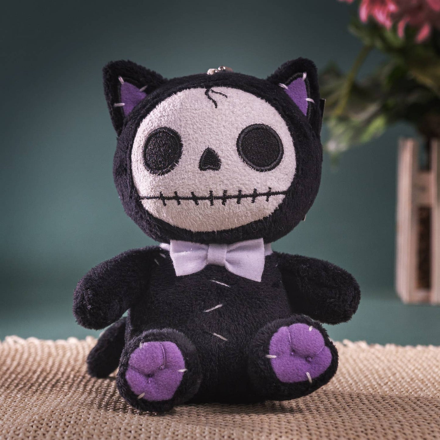 Furrybones Stuffed Plush Black Mao-Mao Cat Small - Oak Down Collectibles