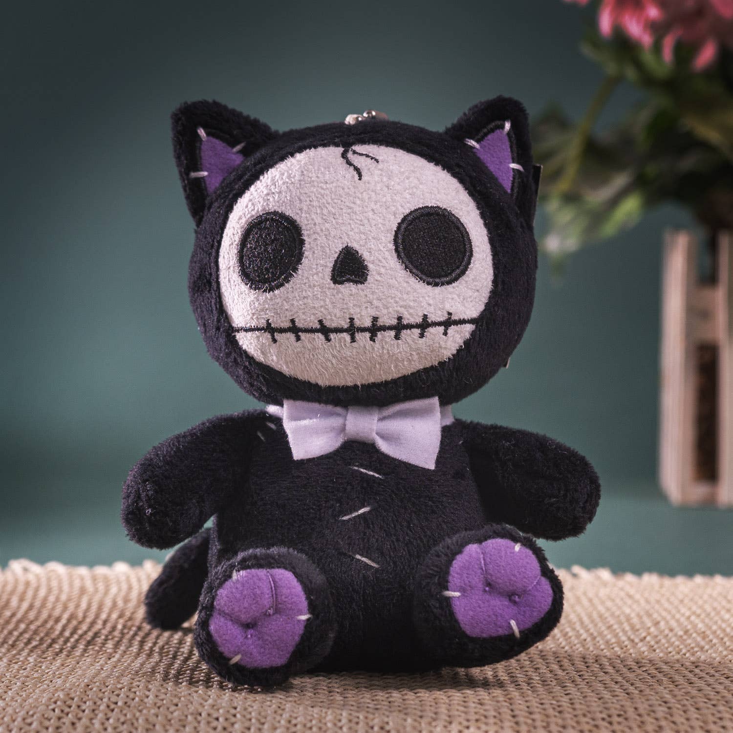 Furrybones Stuffed Plush Black Mao-Mao Cat Small - Oak Down Collectibles
