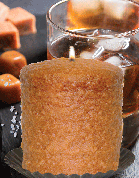 Salted Caramel Rum Hearth Candle - Oak Down Collectibles