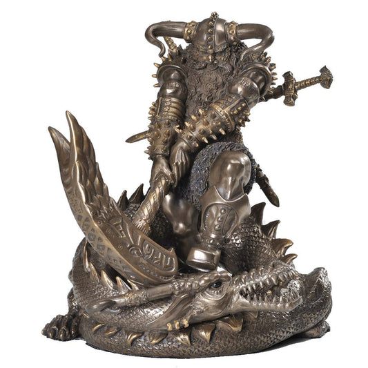 8431 Norse God Thor Battling Dragon