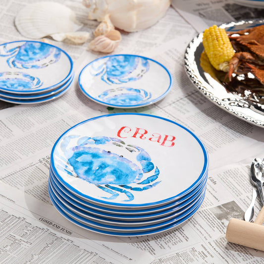 Beach House Crab Salad Plate 9"