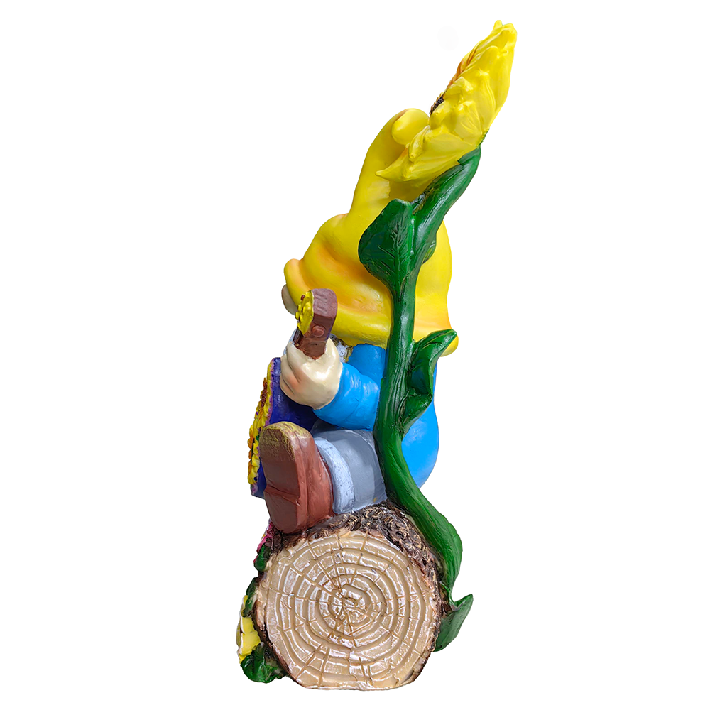 Bloom with Joy Sunflower Gnome 10" Garden Statue Figurine - Oak Down Collectibles