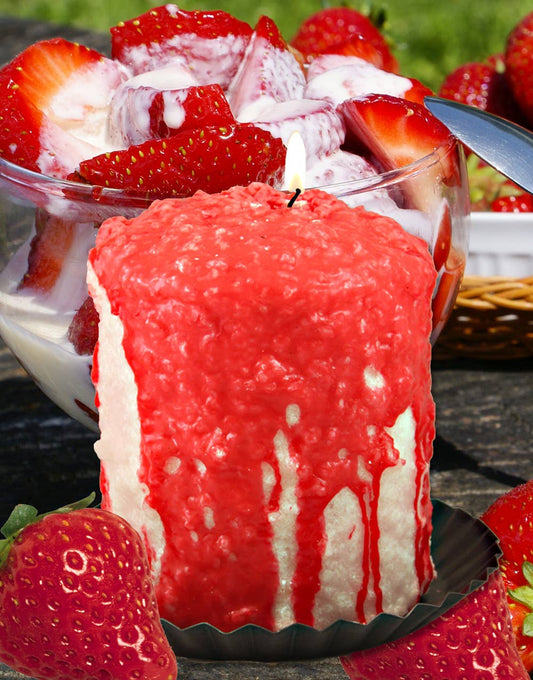 Strawberry Parfait Hearth Candle - Oak Down Collectibles