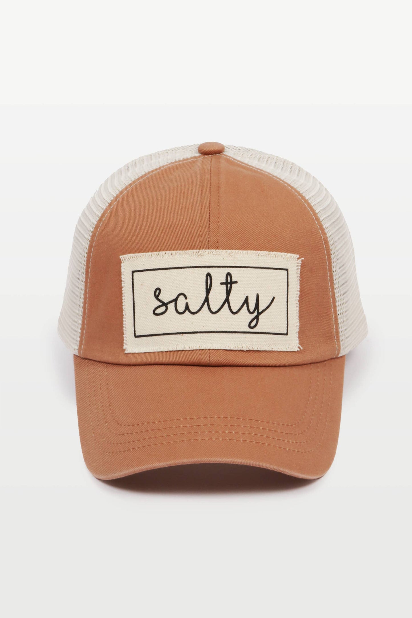 Salty Canvas Patch Mesh Back Baseball Cap