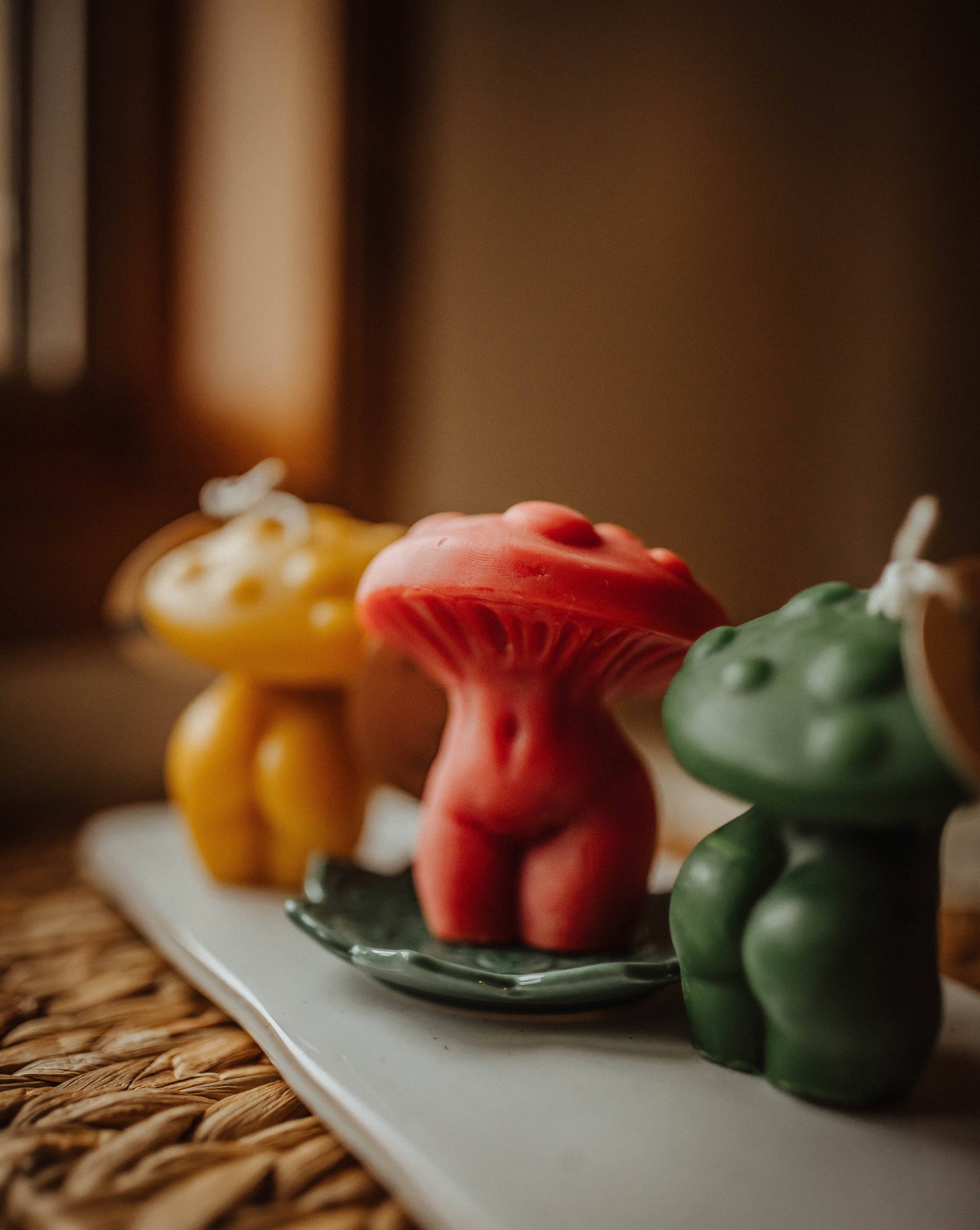 Mushroom Woman Beeswax Candle - Oak Down Collectibles