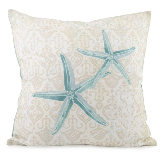 18" Dia Laguna Shells Cotton Pillow