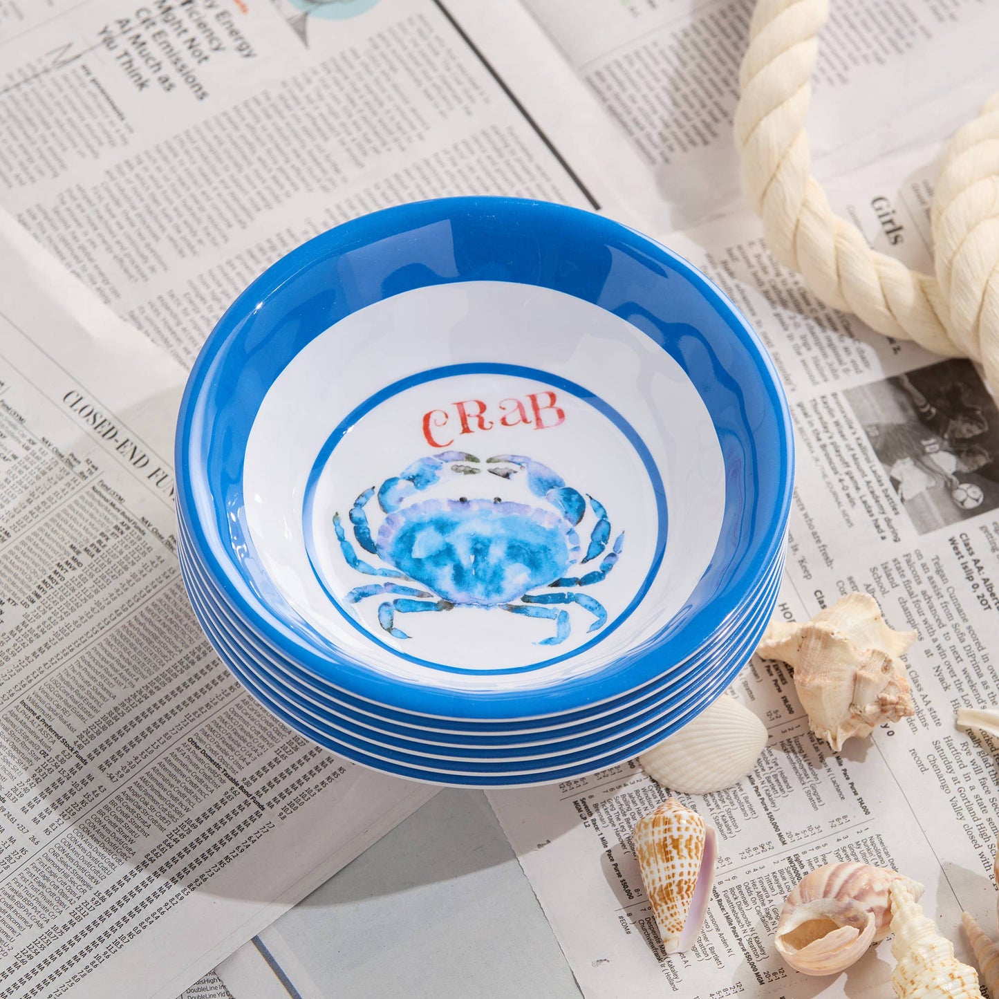 Beach House Crab All Purpose Bowl 7.5" x 2"