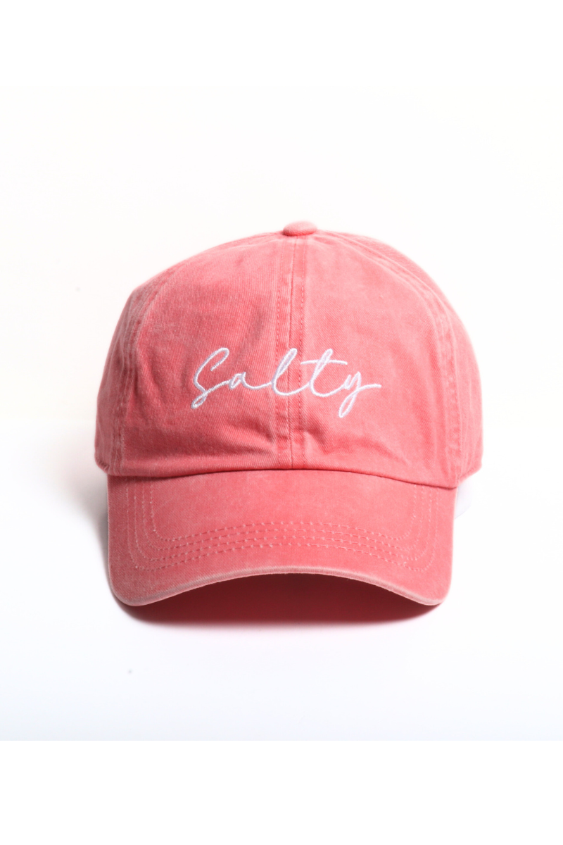SALTY Script embroidered Baseball Cap